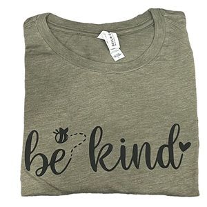 New Handmade Be Kind Bee Tee Shirt Bella and Canvas Boutique Vinyl Unique Large